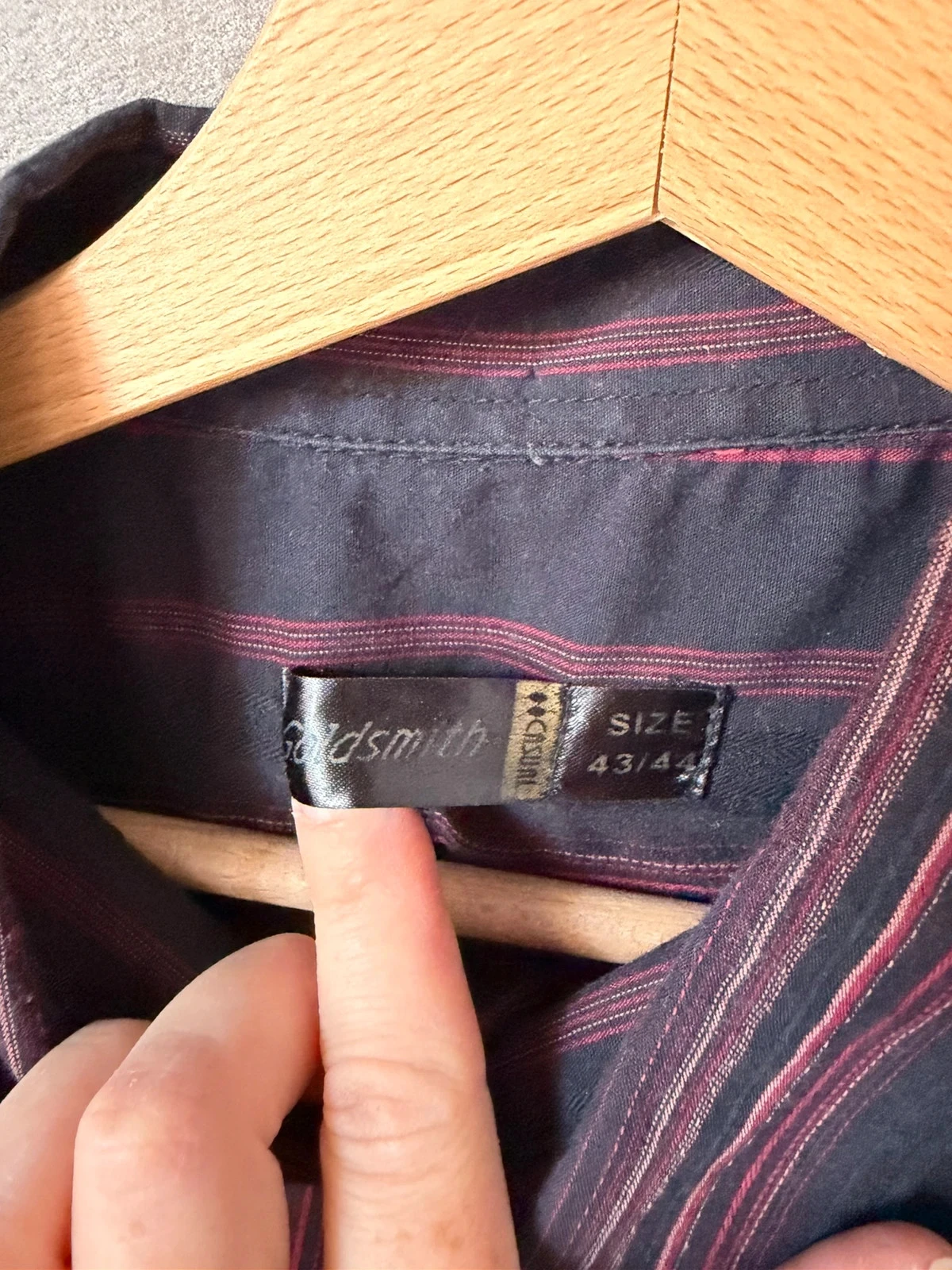 Camisa a rayas talla 43/44 – photo 2